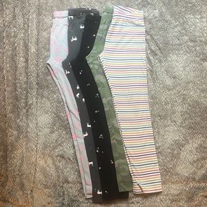 5 pairs girls leggings